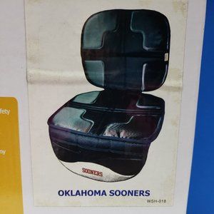 Lil Fan Seat Mate 2 In 1 Car Seat Mat Oklahoma Sooner NIB Slip, Stain Waterproof